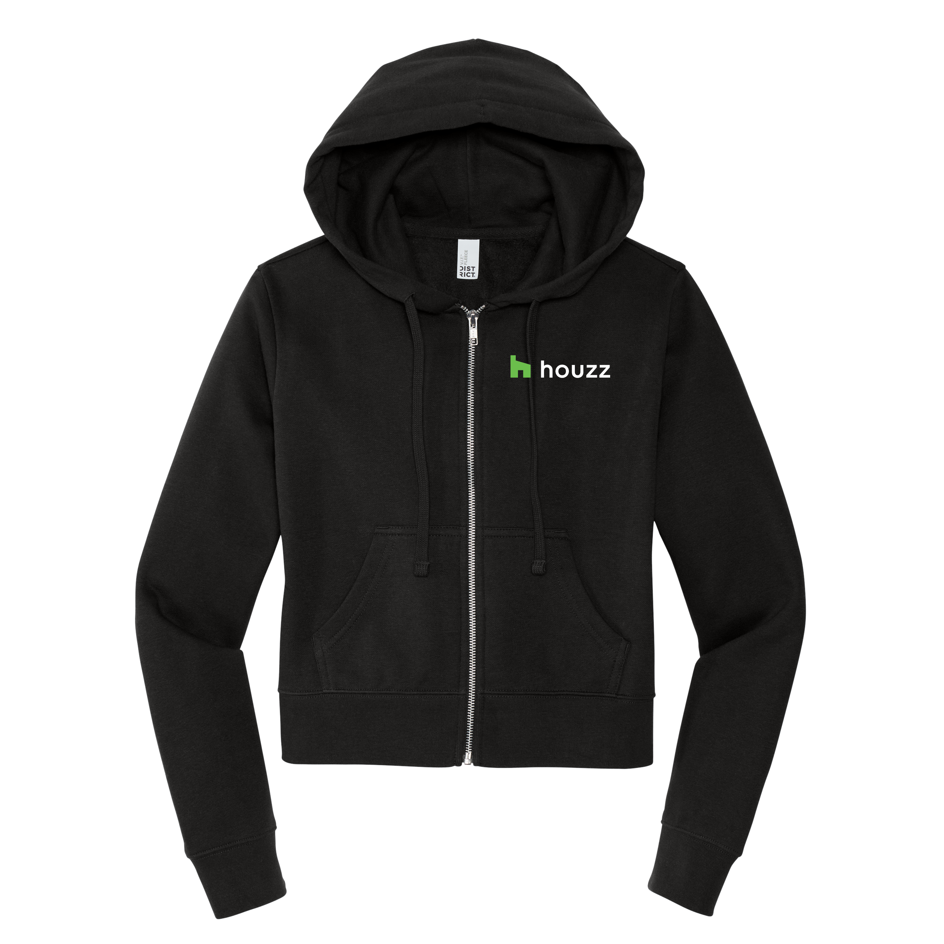 Houzz G Pocket - Women's Full Zip Hoodie (Left Chest)