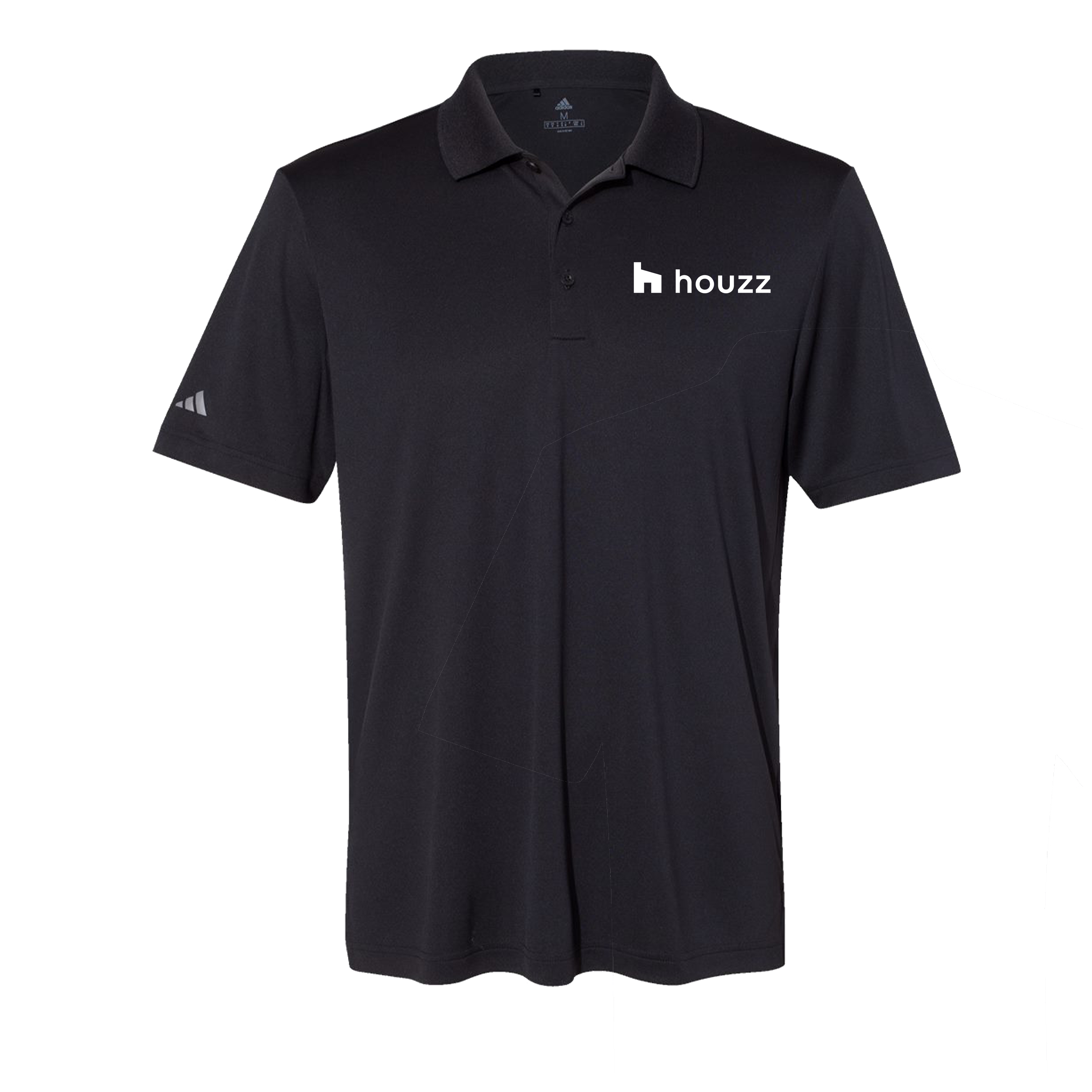 Houzz BW Pocket - Adidas Mens Polo (Left Chest)