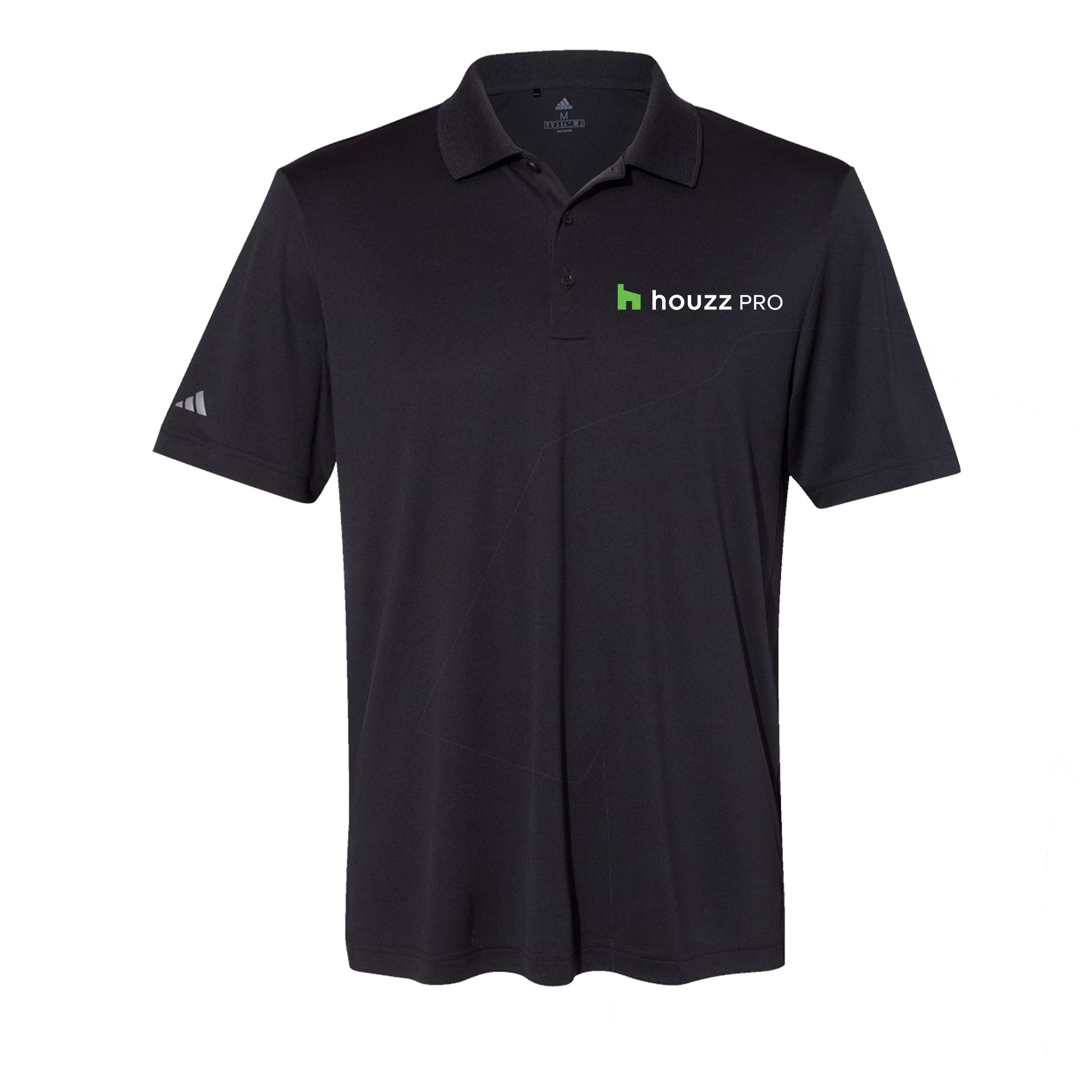 Houzz Pro G Pocket - Adidas Mens Polo (Left Chest)