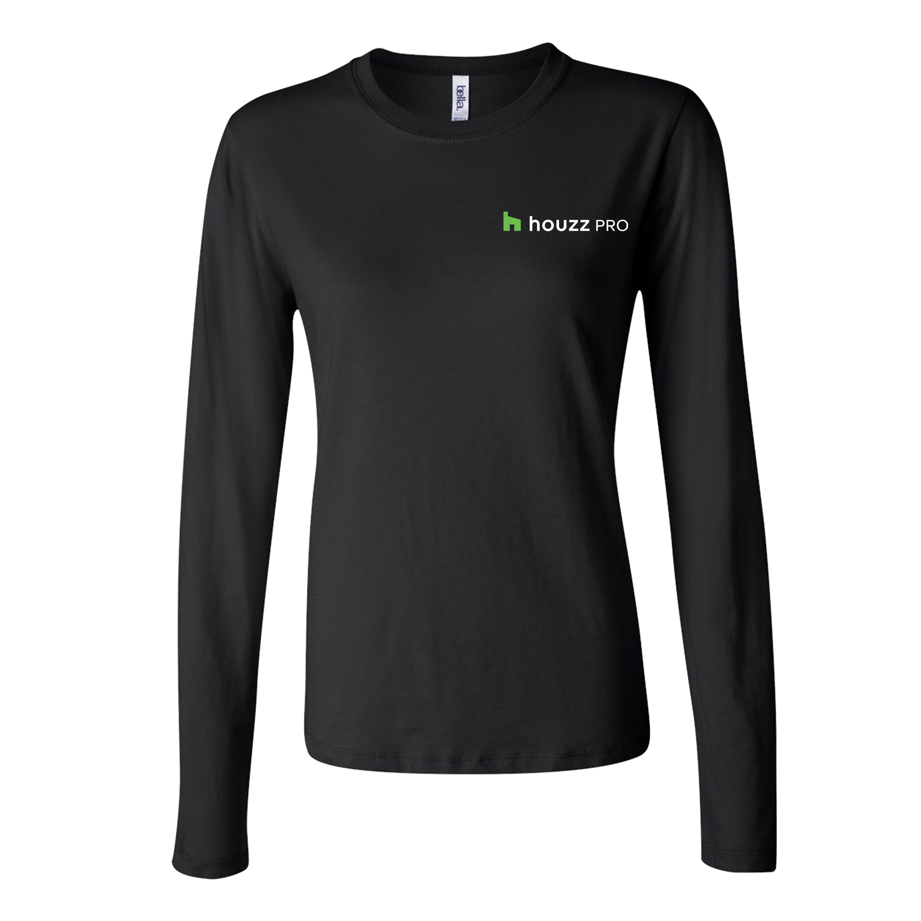 Houzz Pro G Pocket - Womens Cotton Long Sleeve (Left Chest)