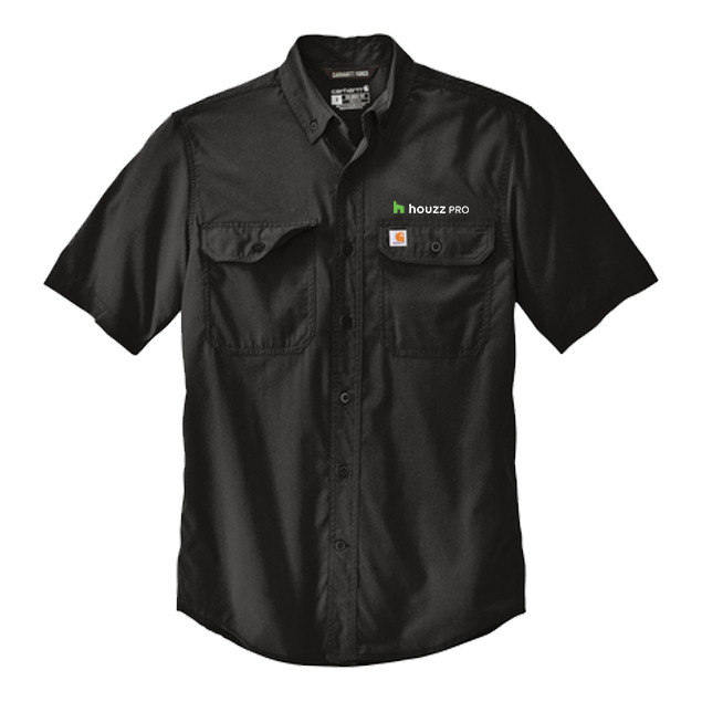 Houzz Pro G Pocket - Carhartt Force Solid Short Sleeve Shirt (Left Chest)