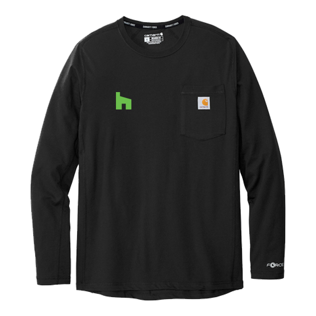 HG Pocket - Carhartt Force Long Sleeve Pocket T-Shirt (Right Chest)