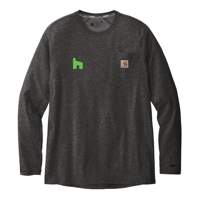 HG Pocket - Carhartt Force Long Sleeve Pocket T-Shirt (Right Chest)