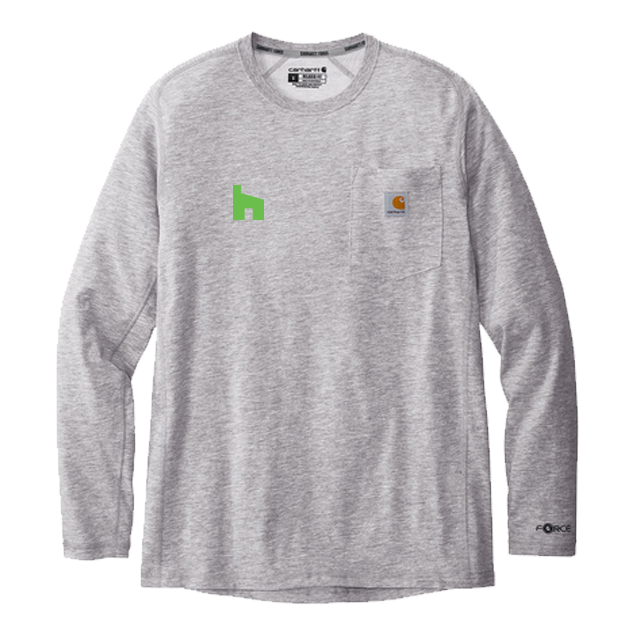 HG Pocket - Carhartt Force Long Sleeve Pocket T-Shirt (Right Chest)