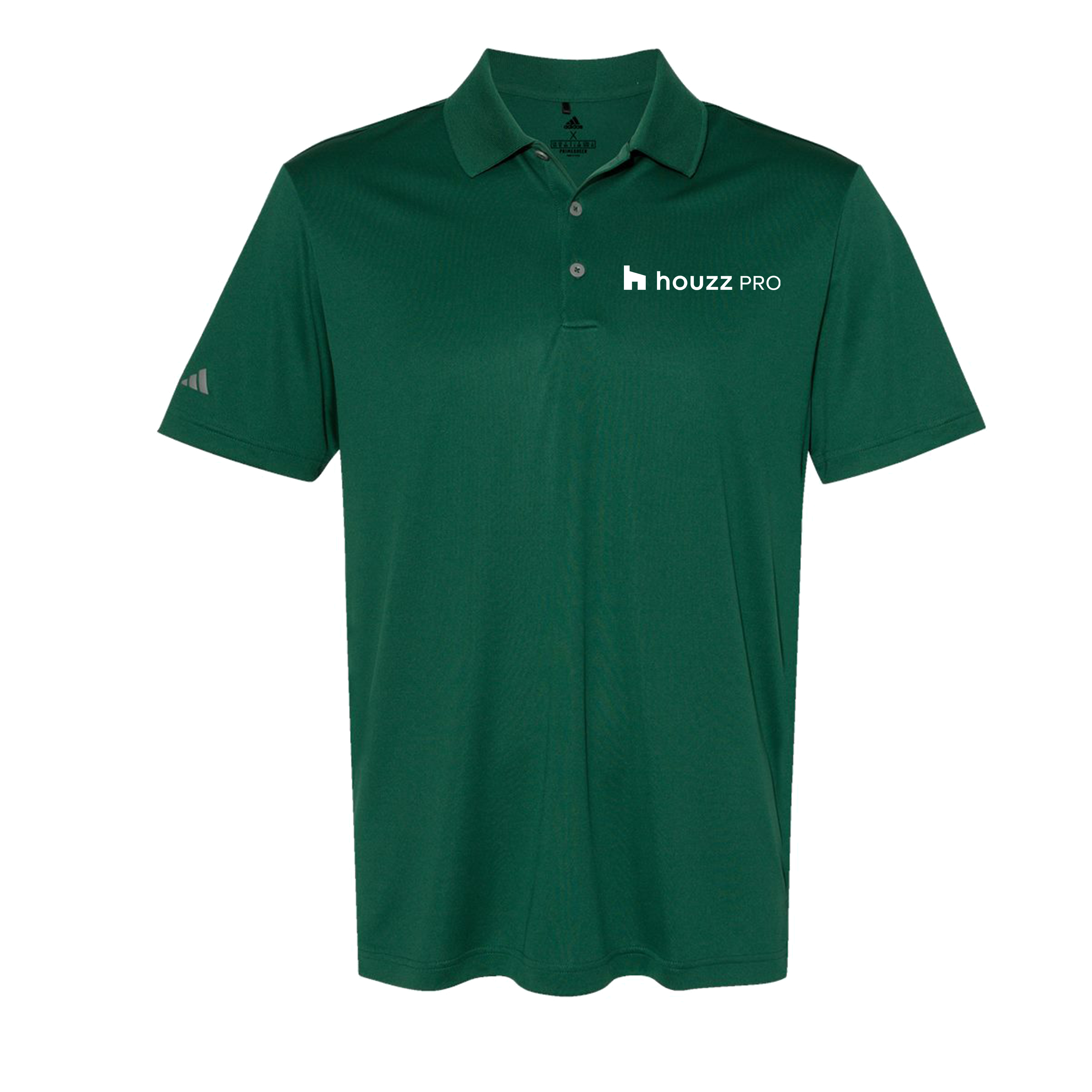 Houzz Pro BW Pocket - Adidas Mens Polo (Left Chest)