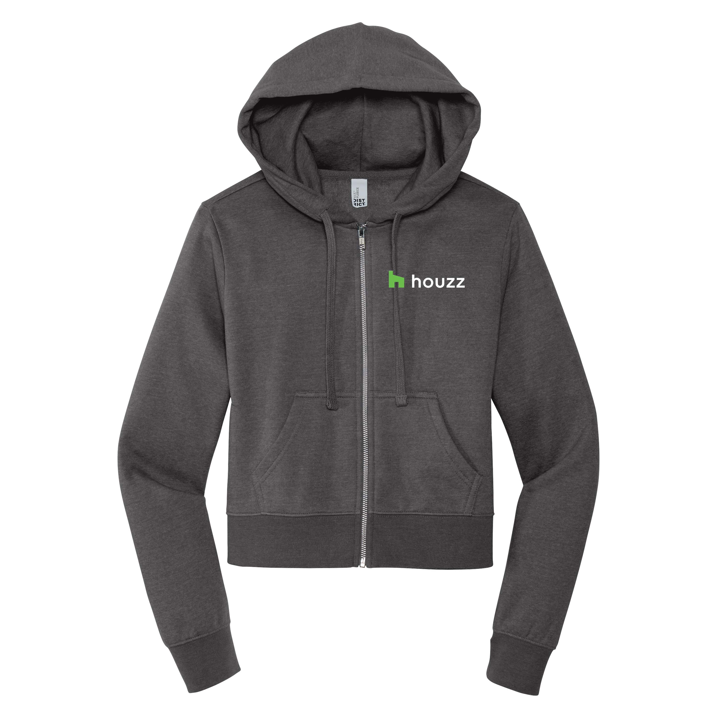 Houzz G Pocket - Women's Full Zip Hoodie (Left Chest)