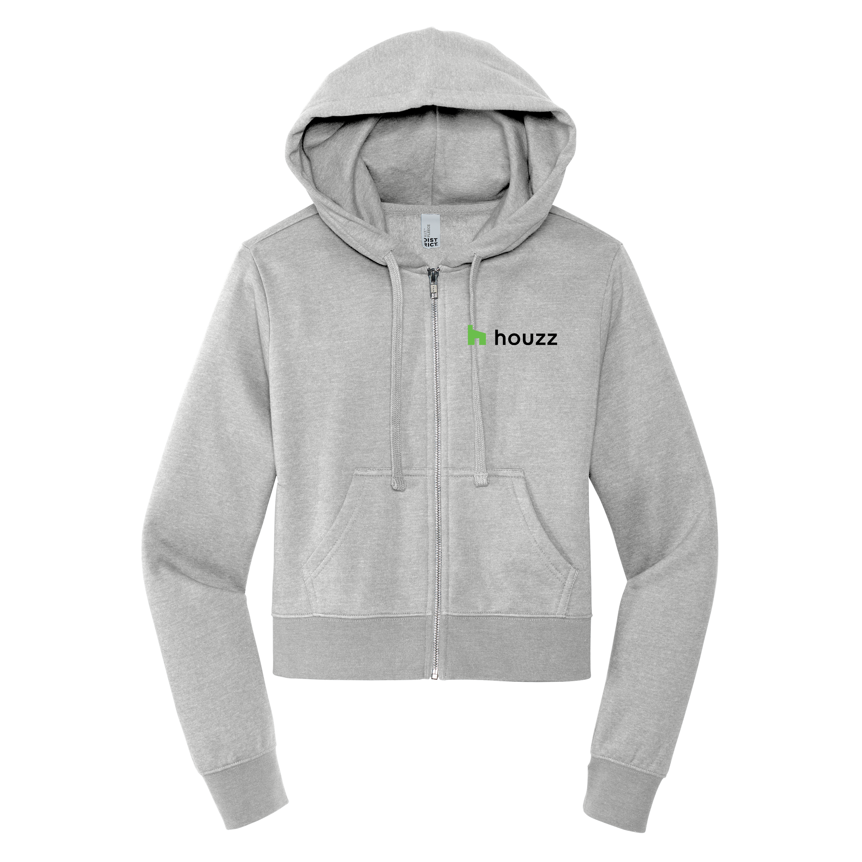 Houzz G Pocket - Women's Full Zip Hoodie (Left Chest)