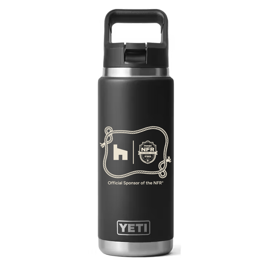 Houzz x NFR Lasso - YETI Rambler 26 oz Water Bottle with Straw Cap