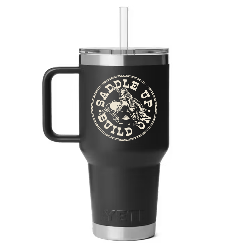 Houzz x NFR Saddle Badge - YETI Rambler 35 oz Straw Mug