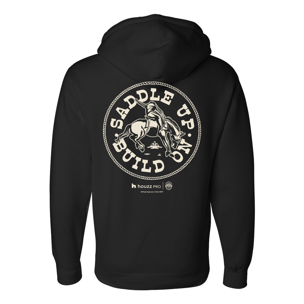 Houzz x NFR Lasso Saddle Up Round - Independent Hooded Pullover Sweatshirt