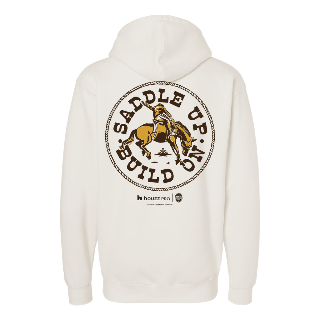Houzz x NFR Lasso Saddle Up Rodeo - Independent Hooded Pullover Sweatshirt