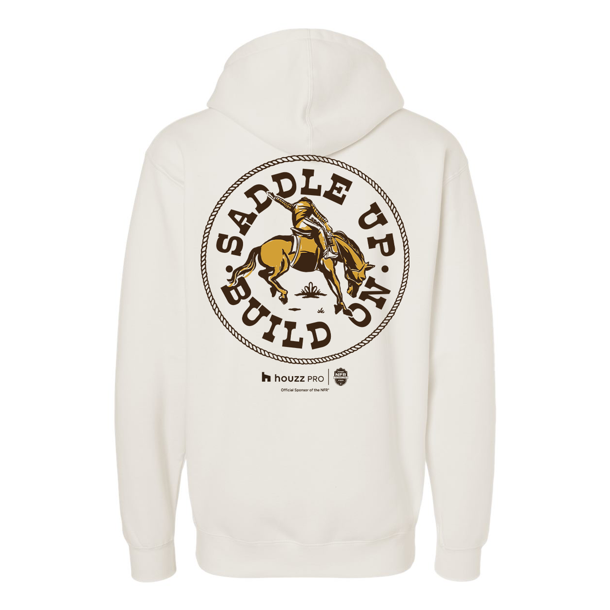 Houzz x NFR Lasso Saddle Up Rodeo - Independent Hooded Pullover Sweatshirt