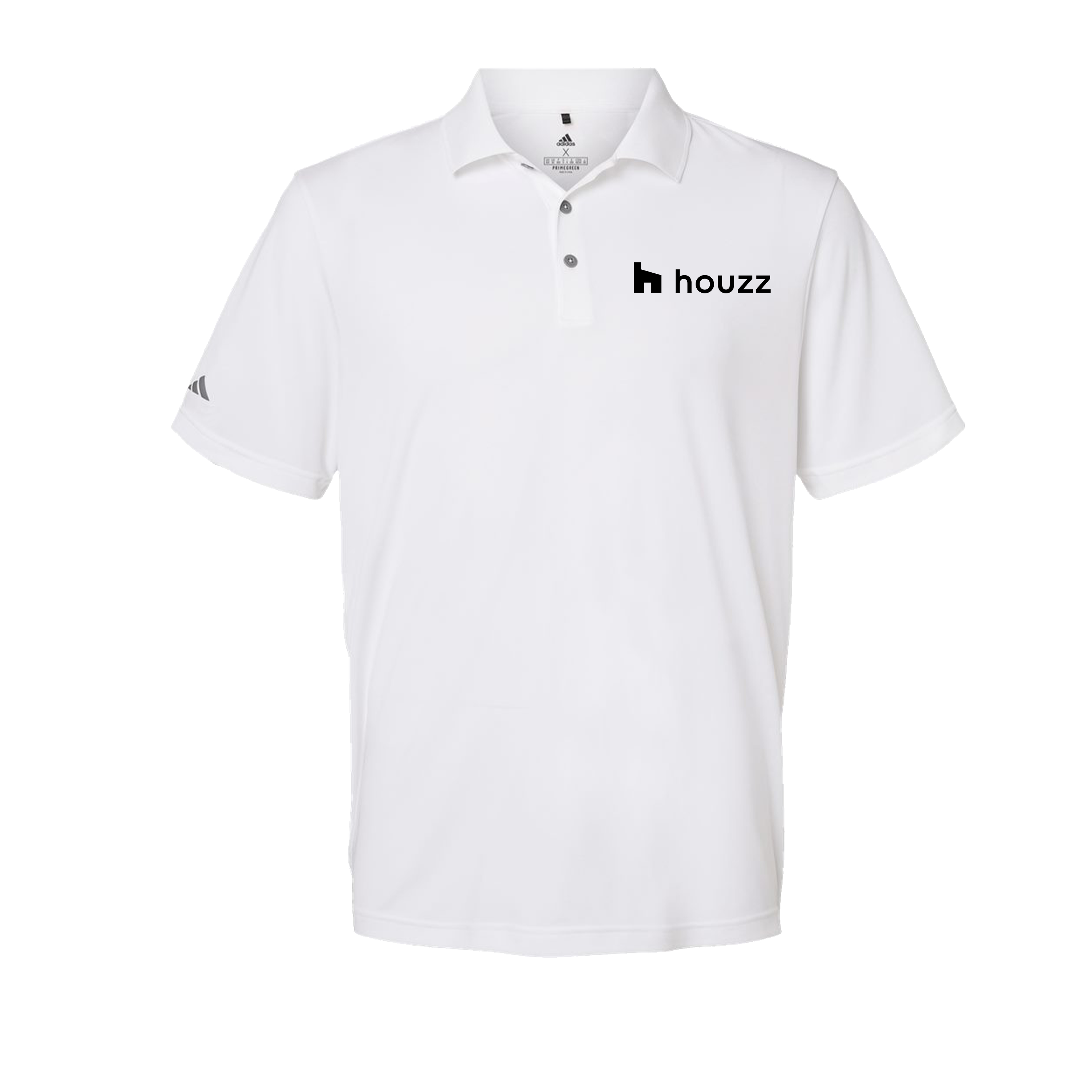 Houzz BW Pocket - Adidas Mens Polo (Left Chest)