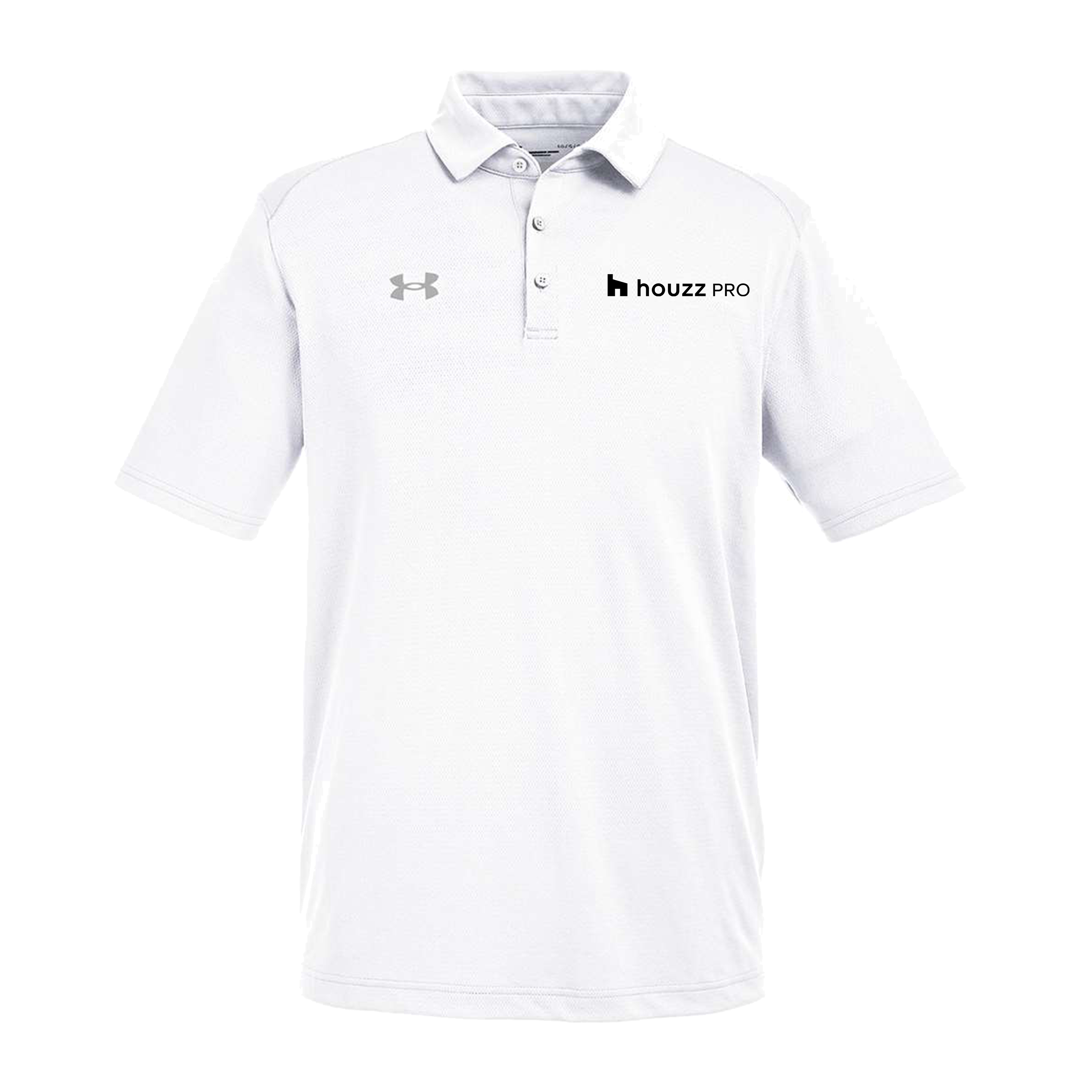 Houzz Pro BW Pocket - Under Armour Mens Tech Polo (Left Chest)