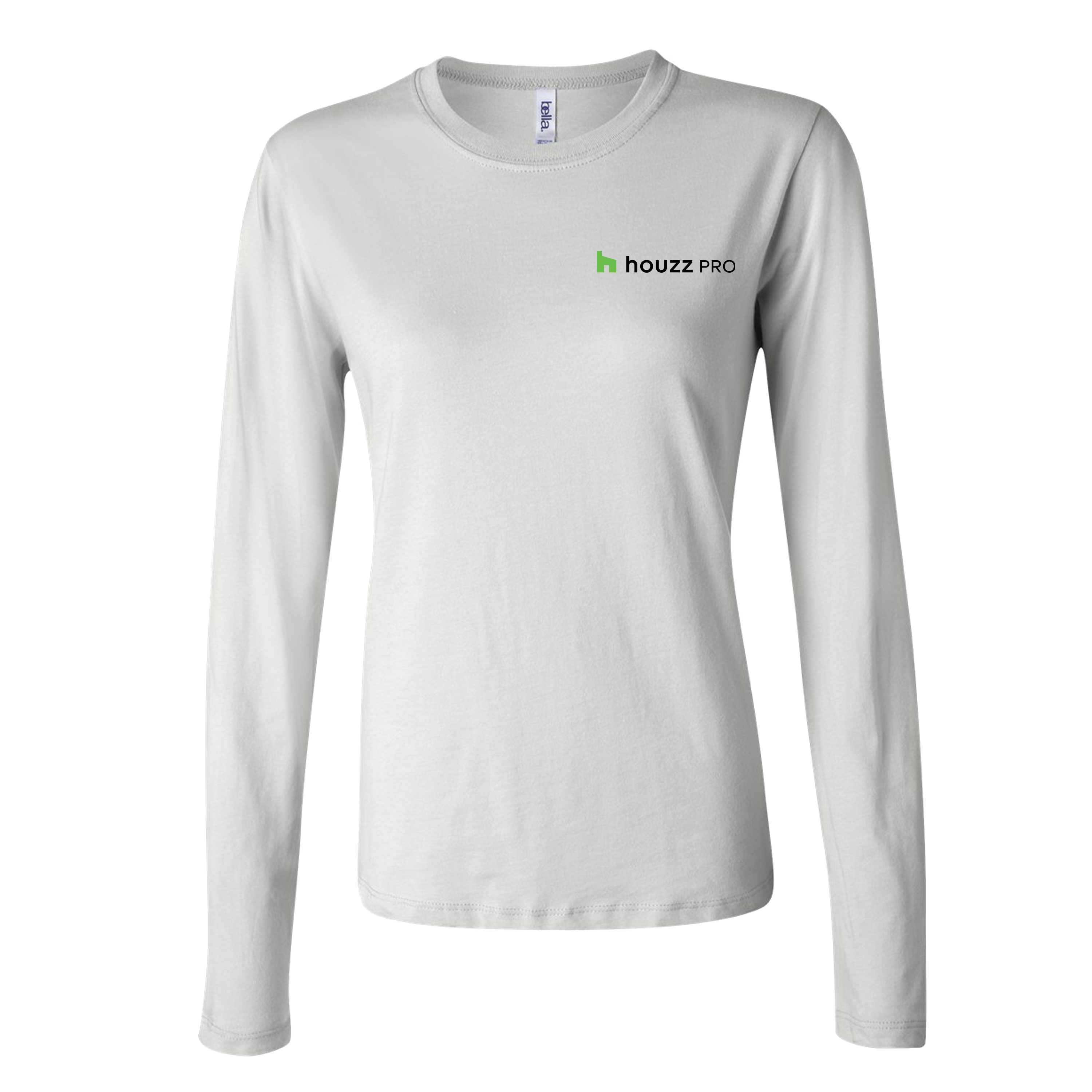 Houzz Pro G Pocket - Womens Cotton Long Sleeve (Left Chest)