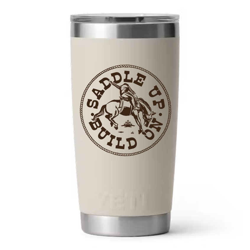 Houzz x NFR Lasso - YETI Rambler 20 oz Tumbler with Magslider Lid