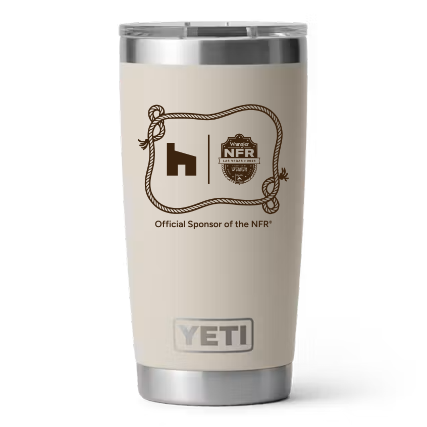 Houzz x NFR Lasso - YETI Rambler 20 oz Tumbler with Magslider Lid