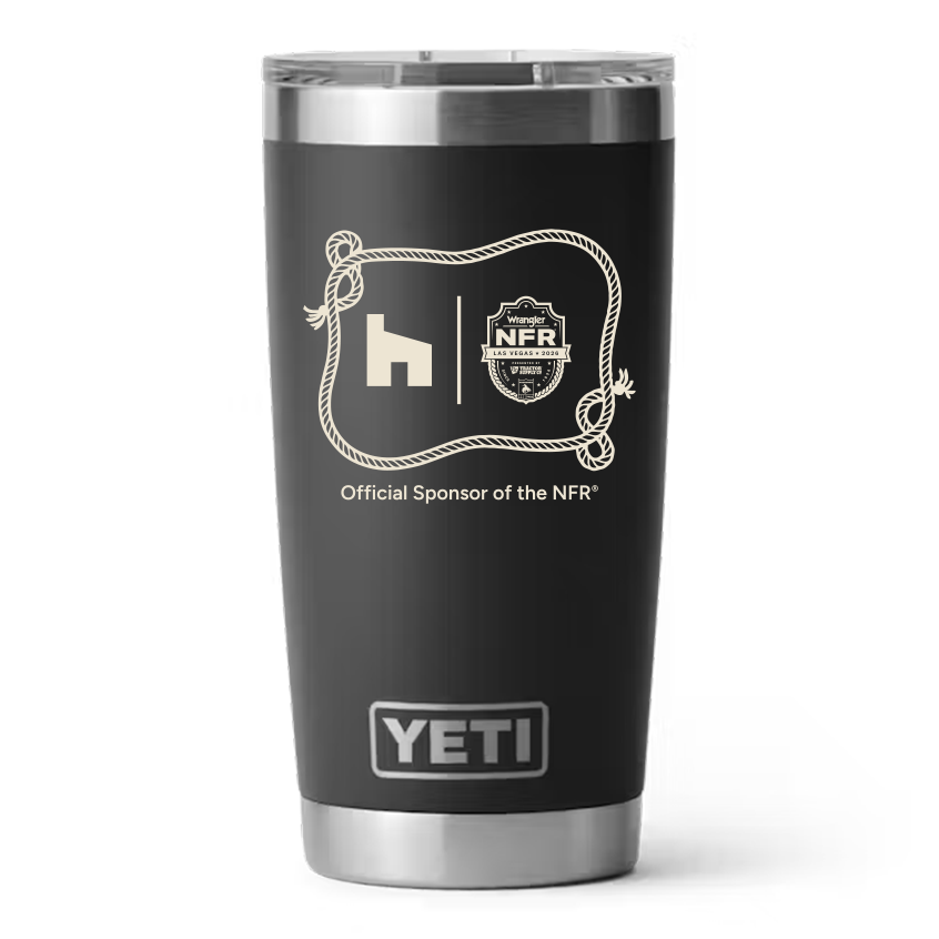 Houzz x NFR Saddle Badge - YETI Rambler 20 oz Tumbler with Magslider Lid
